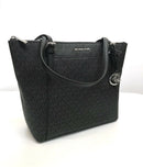 Michael Kors Ciara Large EW Top Zip SIgnature Coated Canvas Tote