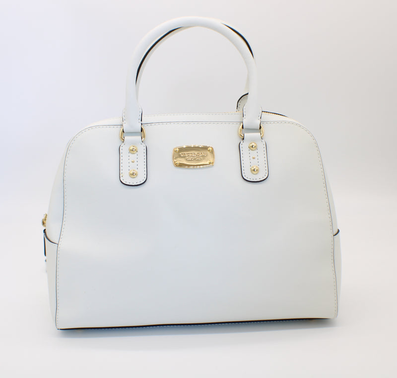 Michael Kors Optic White Selma Medium Leather Crossbody Bag, Best Price  and Reviews