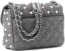 Michael Kors Sloan Small Quilted Felt Pearls Shoulder Bag