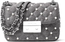 Michael Kors Sloan Small Quilted Felt Pearls Shoulder Bag