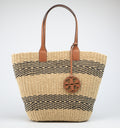 Tory Burch Miller Straw Stripe Tote