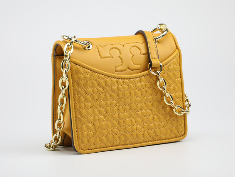 Tory Burch Yellow Leather Mini Thea Satchel Tory Burch