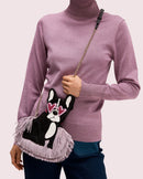 Kate Spade Francois Frenchie Dog With Pink Heart Glasses