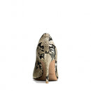 Coach Nala Graphic Snake Pump in Orange White Black Snake