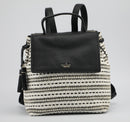 Kate Spade Kingston Simona Leather Jute Woven Backpack