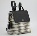 Kate Spade Kingston Simona Leather Jute Woven Backpack