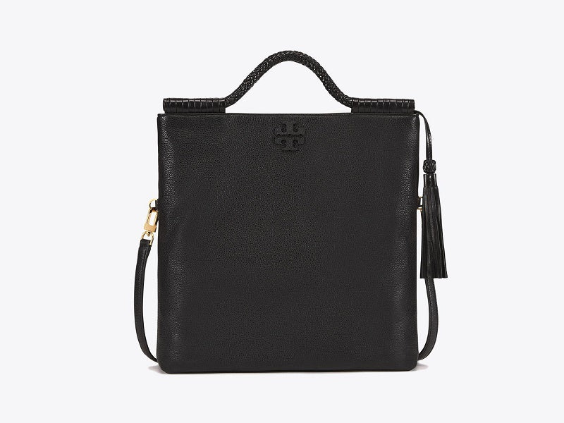 Tory burch black foldover crossbody Clearance