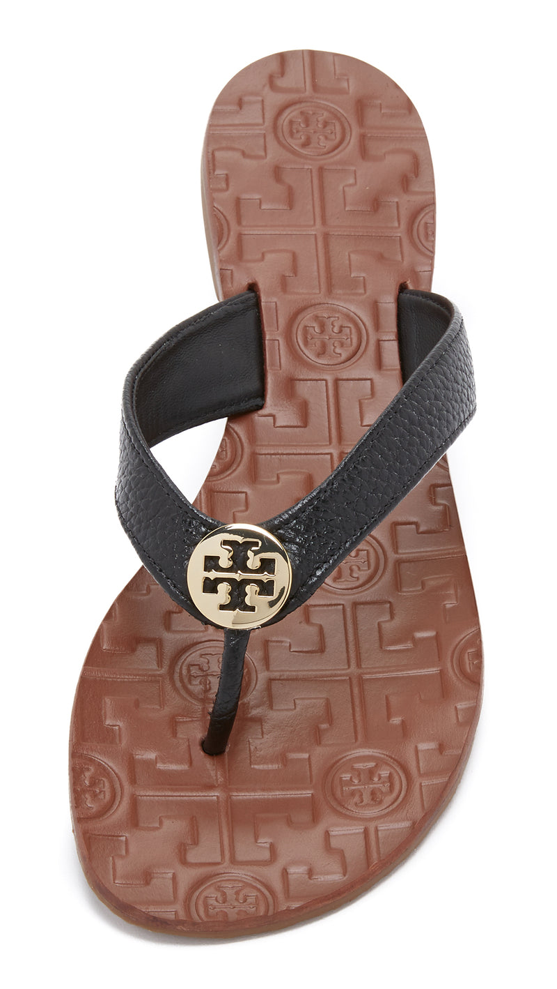 Tory Burch Terra Thong Patent Leather Flip-Flop Sandals