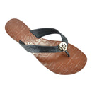 Tory Burch 43089 - Thora Leather TB Logo Flip Flop