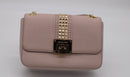 Michael Kors Tina Stud Medium Shoulder Flap Leather Bag