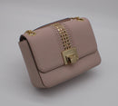 Michael Kors Tina Stud Medium Shoulder Flap Leather Bag