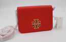 Tory Burch Britten Pebbled Leather Combo Crossbody
