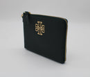 Tory Burch Britten Large Pebbled Leather Zip Pouch Wristlet