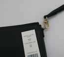 Tory Burch Britten Large Pebbled Leather Zip Pouch Wristlet
