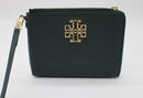 Tory Burch Britten Large Pebbled Leather Zip Pouch Wristlet
