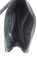 Tory Burch Britten Large Pebbled Leather Zip Pouch Wristlet