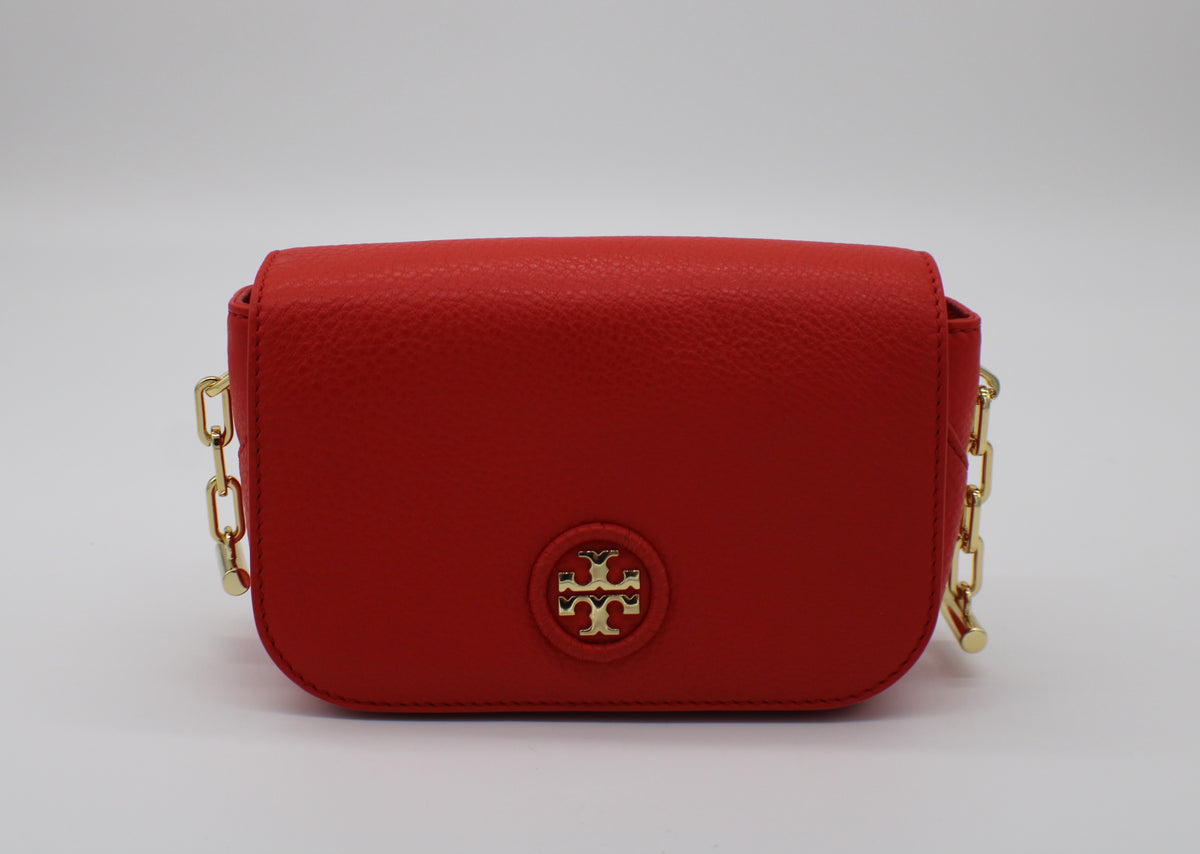 Tory Burch hotsell Whipstitch Logo Swingpack Purse