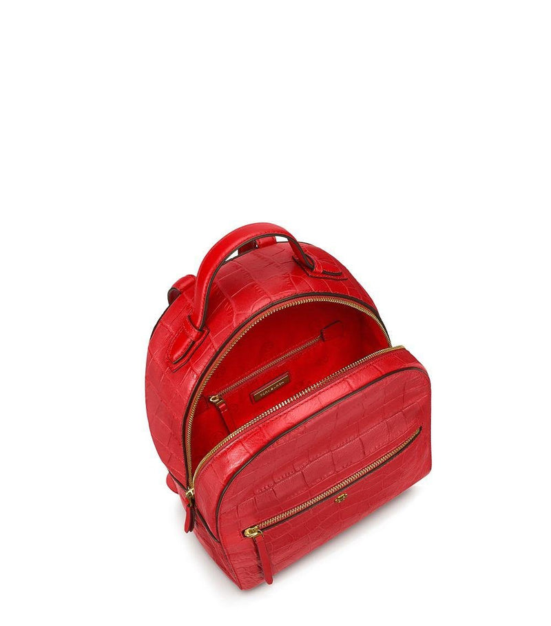 croc mini backpack Tory Burch Croc Embossed Mini Backpack