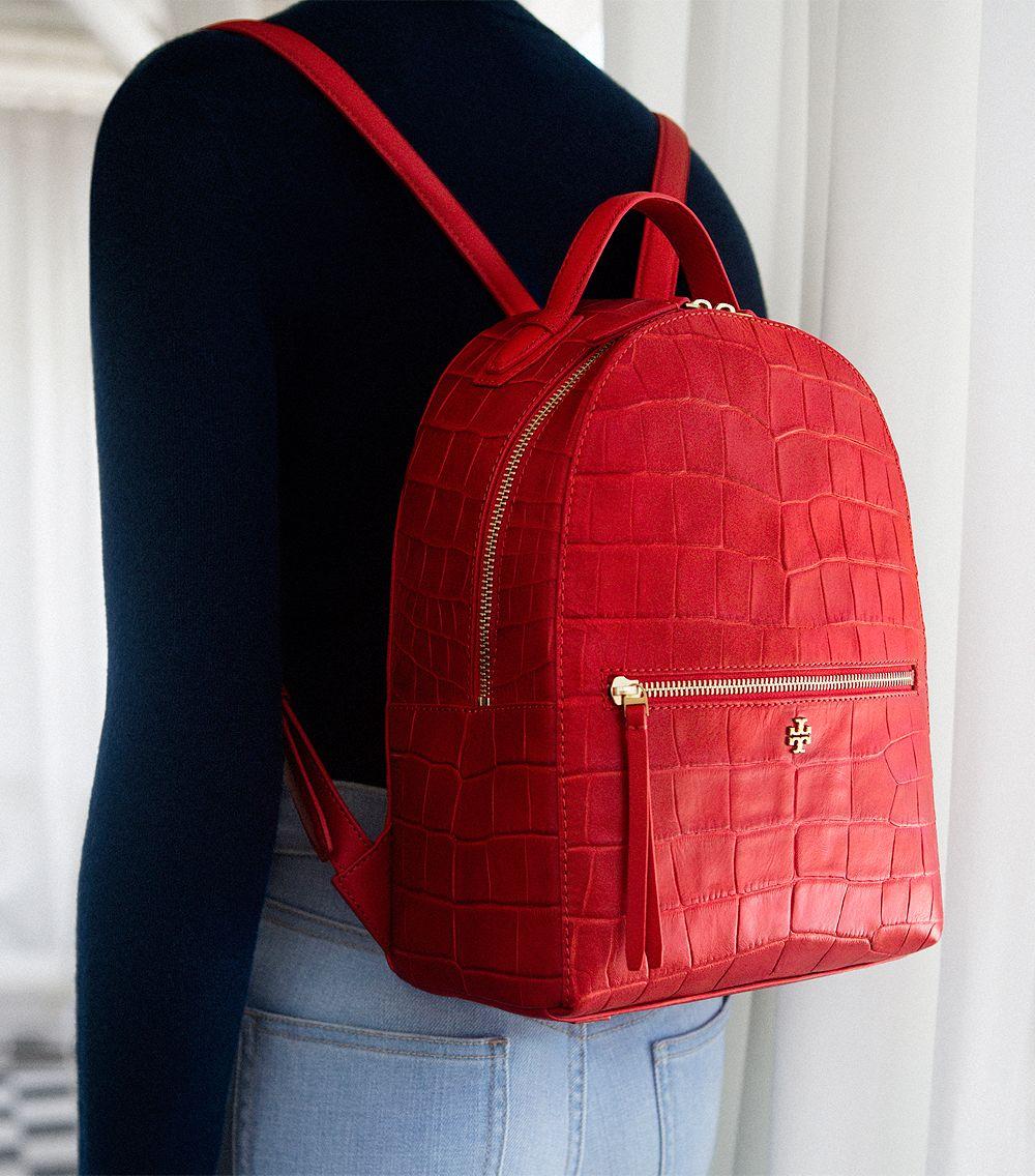 Tory burch croc backpack sale