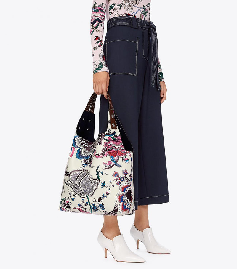 Tory Burch Rory Printed Tote with Pouch
