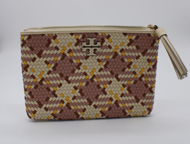 Tory Burch Thea Woven Multi Large Pouch