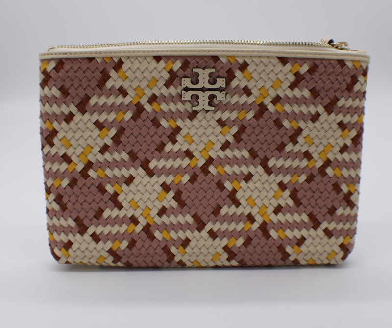 Tory Burch Thea Woven Multi Large Pouch