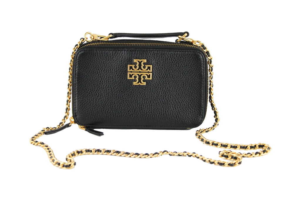 BANANANINA - Hit or Miss! The neutral Britten Sisters from Tory Burch 😀 . Tory  Burch Britten Leather Adjustable Shoulder Bag Bark 🔎570488 / 49478 Tory  Burch Britten Leather Adjustable Shoulder Bag
