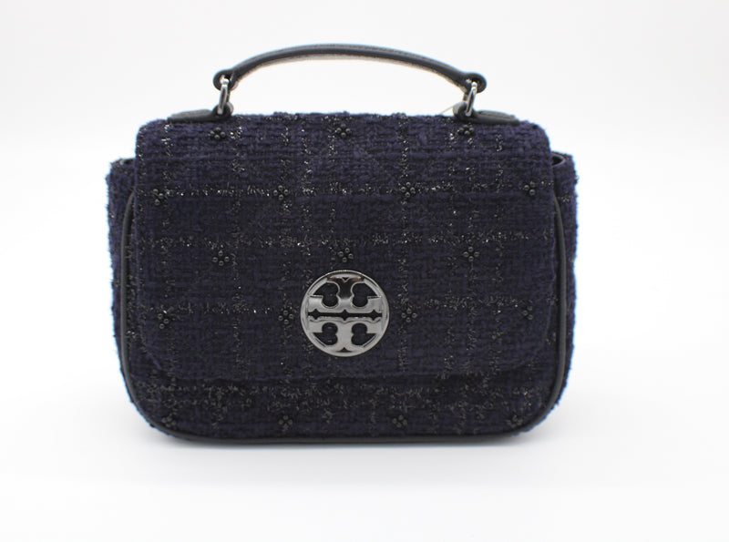 Tory Burch Willa Tweed Mini Top Handle Bag