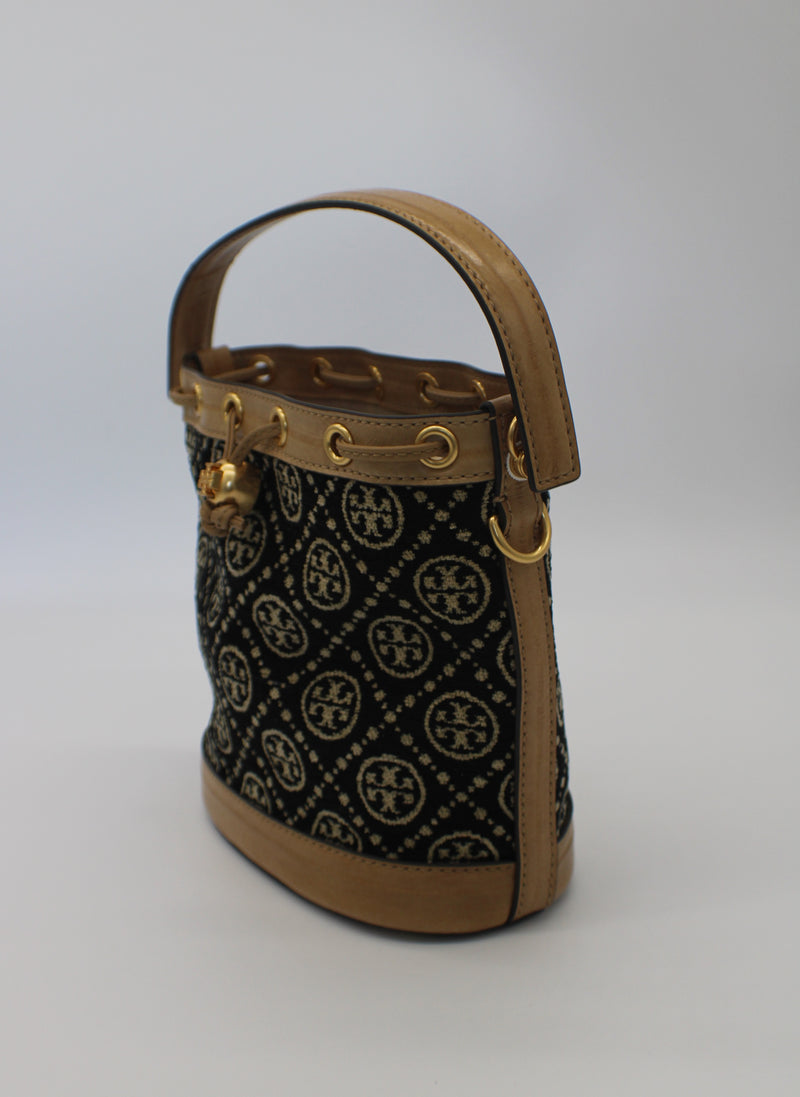 Tory Burch Women's T Monogram Chenille Shoulder Handbag 