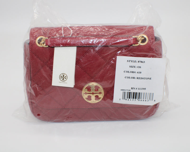Tory Burch Thea Chain Slouchy Shoulder Tote in Red