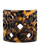 Tory Burch 90005833 - Perforated Resin Logo Cuff Bracelet