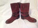 Deanna Boots/Booties in Deep Bordeaux
