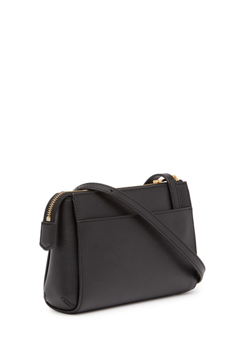 New Marc Jacobs Black Leather The Commuter Circle Crossbody Bag