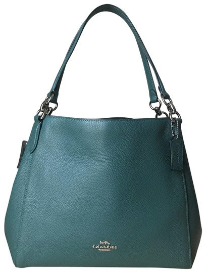 Coach Hallie Leather Shoulder Bag