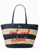 Kate Spade Shore Thing Out & About Straw Tote