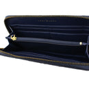 Tory Burch 61609 - Taylor Leather Zip Continental Wallet in Royal Navy Printed Snake