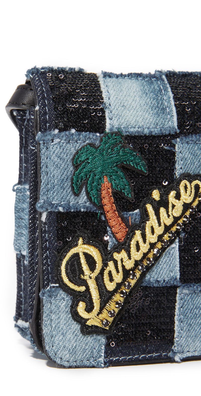 Marc Jacobs Denim Paradise Patchwork Wallet Clutch