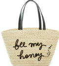 Kate Spade Straw Picnic Perfect Bee My Honey Beach Tote