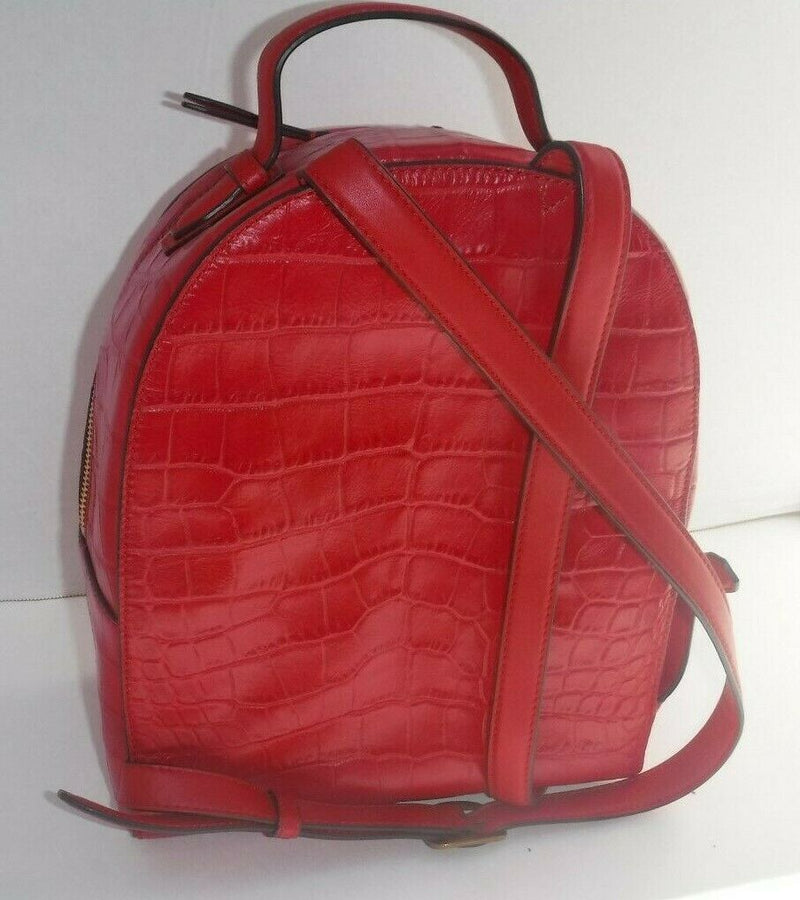croc mini backpack Tory Burch Croc Embossed Mini Backpack