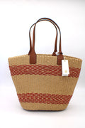 Tory Burch Miller Straw Stripe Tote